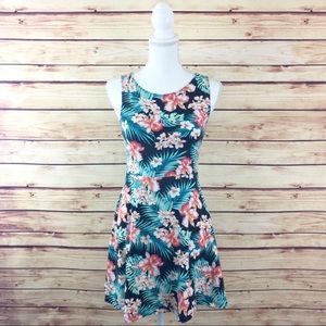 PINK VS Floral Open Back Dress